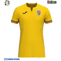 Camisa de Futebol Romênia Equipamento Principal Europeu 2024 Manga Curta